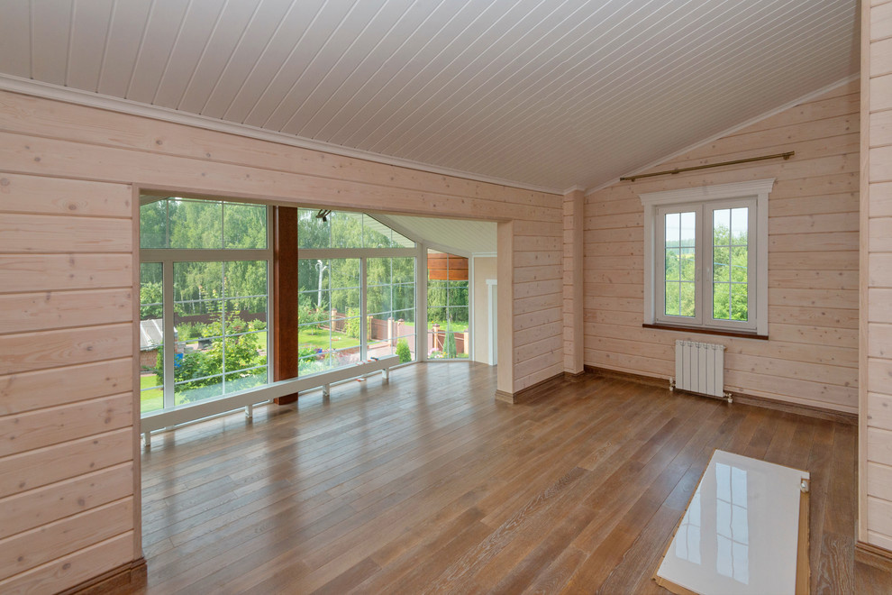 Дом из клееного бруса по индивидуальному проекту в д.Жабкино