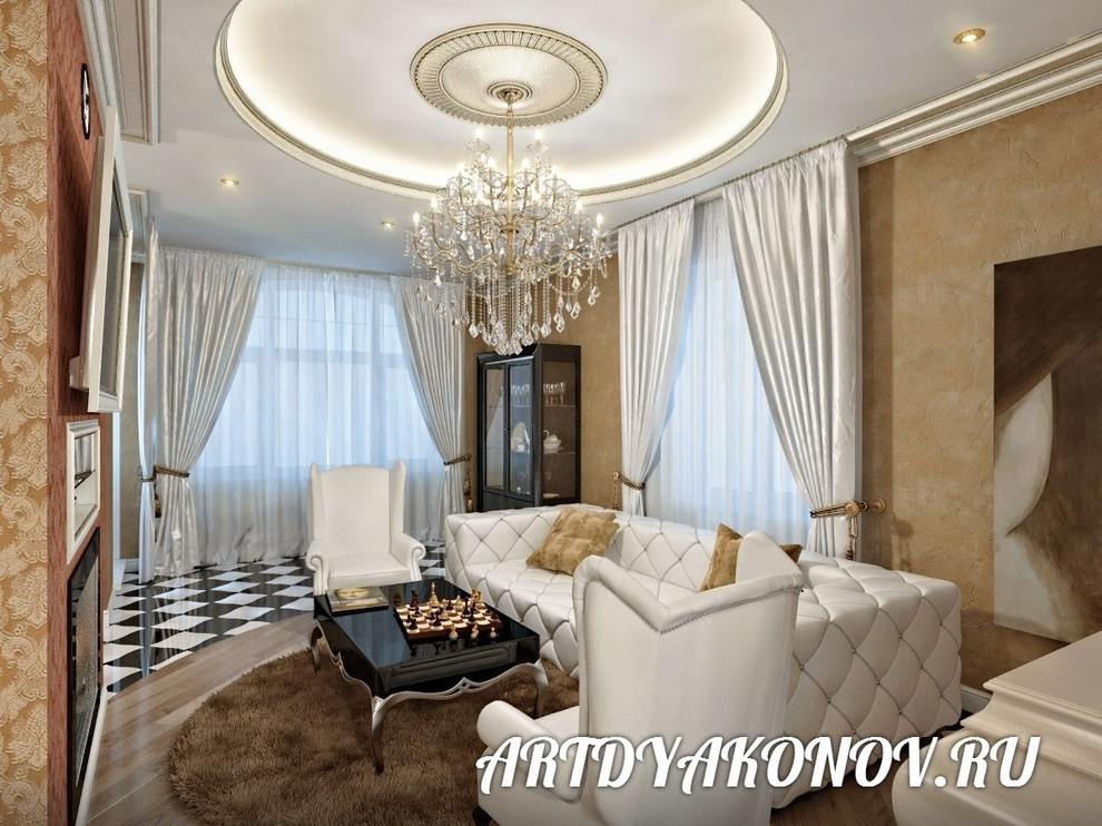 Интерьер коттеджа Репино 260 кв.метров