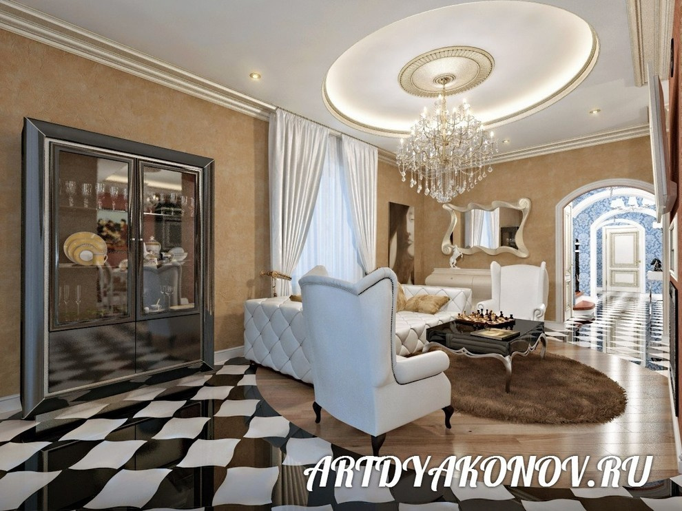 Интерьер коттеджа Репино 260 кв.метров