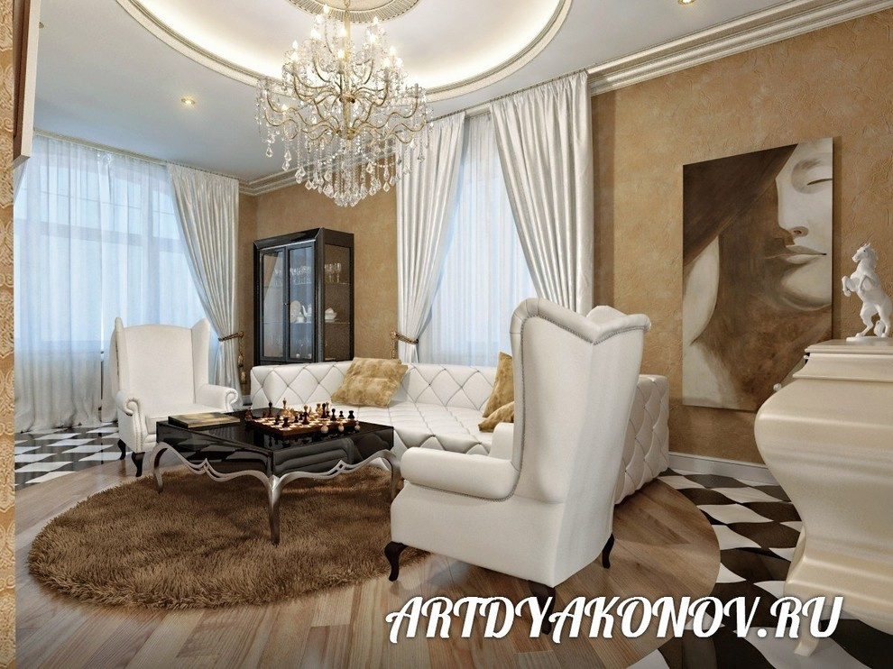 Интерьер коттеджа Репино 260 кв.метров