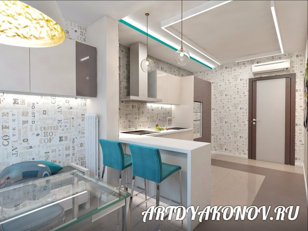 Интерьер квартиры Мегалит 123 кв метра
