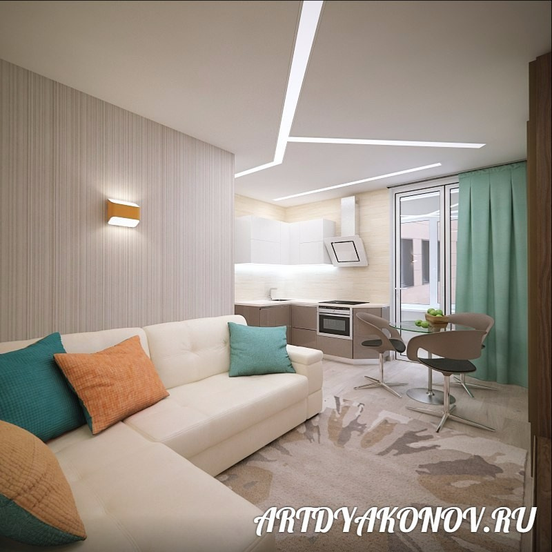 Интерьер квартиры Мегалит 123 кв метра