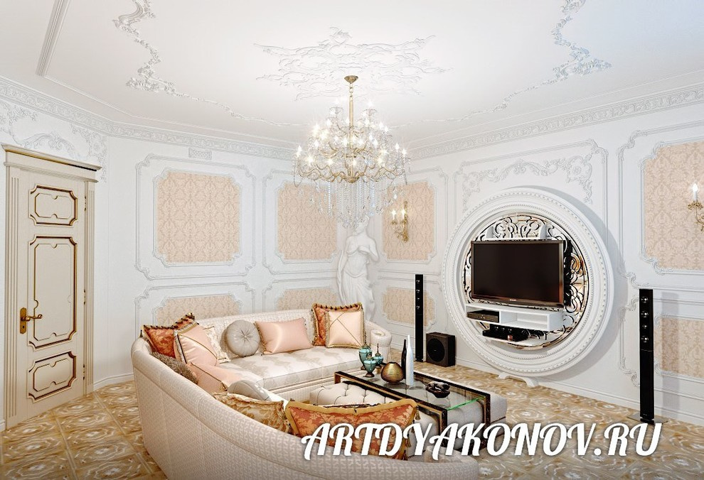 Интерьер квартиры Большая Зеленина 160 кв. метров