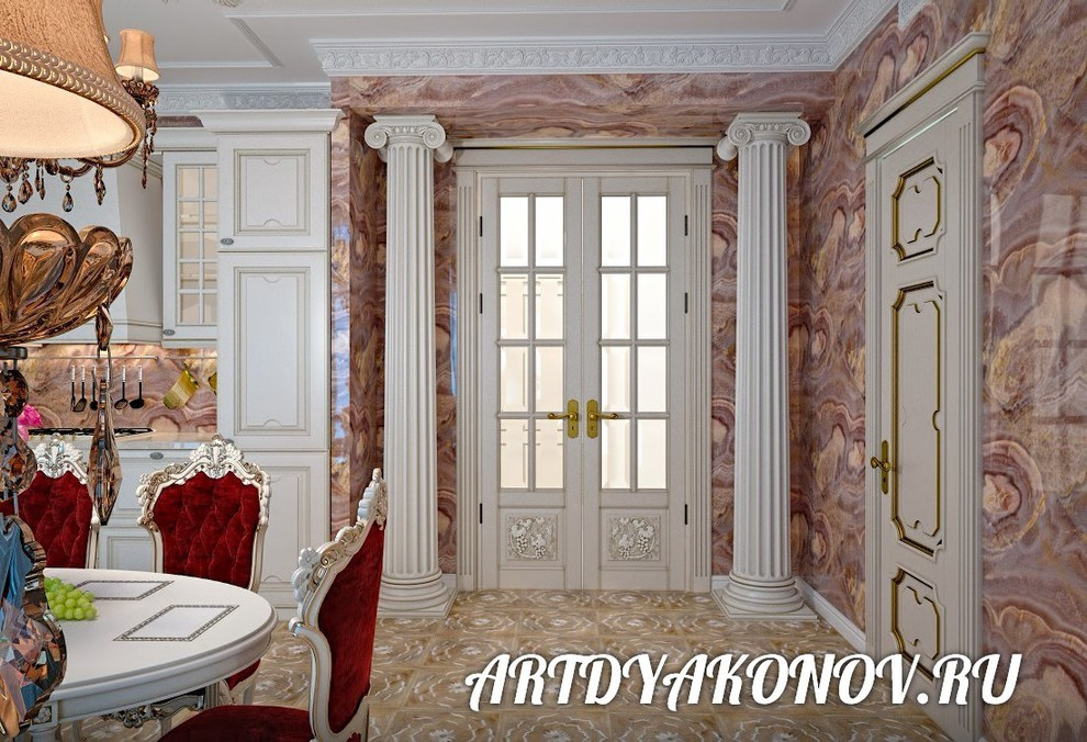 Интерьер квартиры Большая Зеленина 160 кв. метров