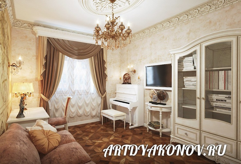 Интерьер квартиры Большая Зеленина 160 кв. метров