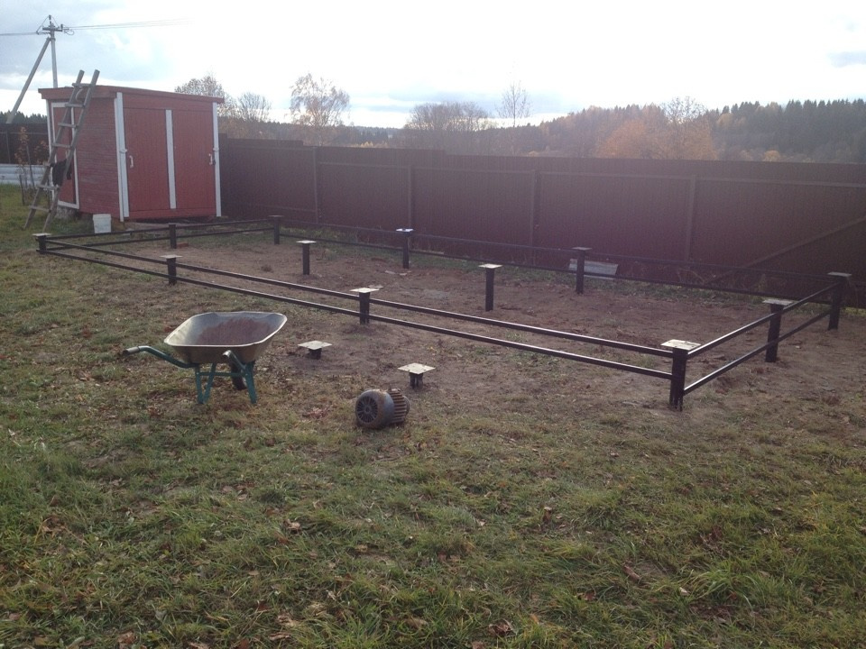 Фундамент на винтовых сваях