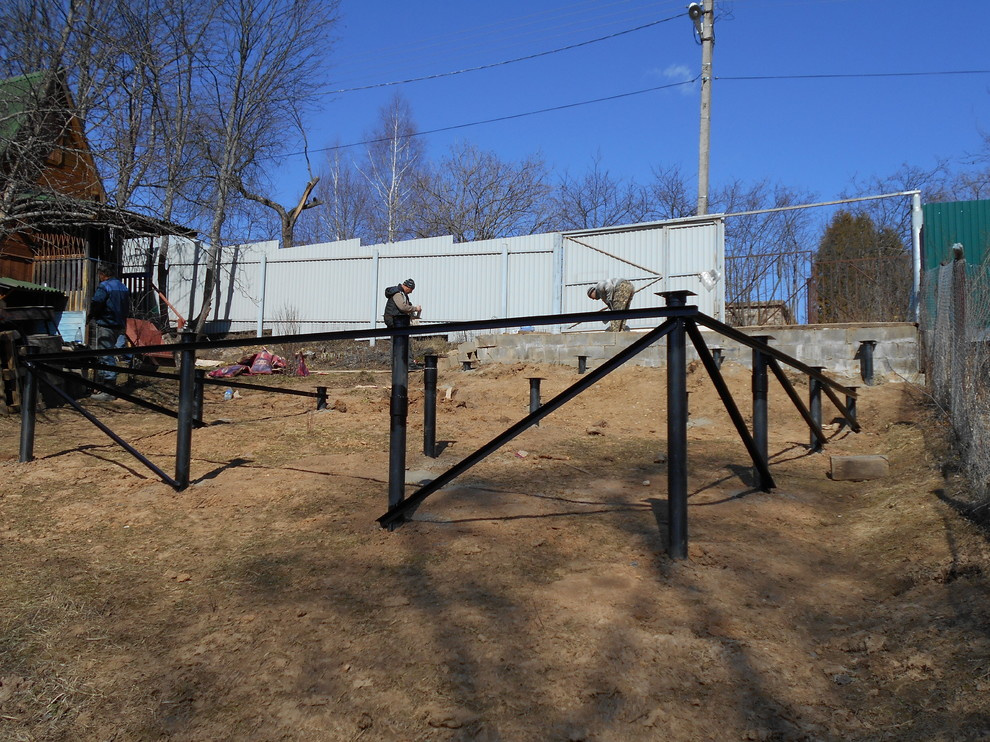 Фундамент на винтовых сваях