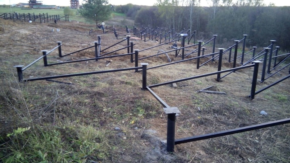 Фундамент на винтовых сваях