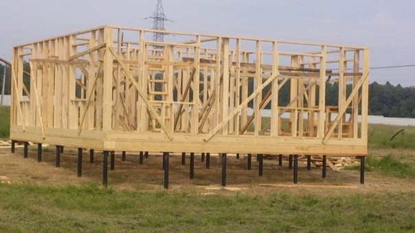 Фундамент на винтовых сваях