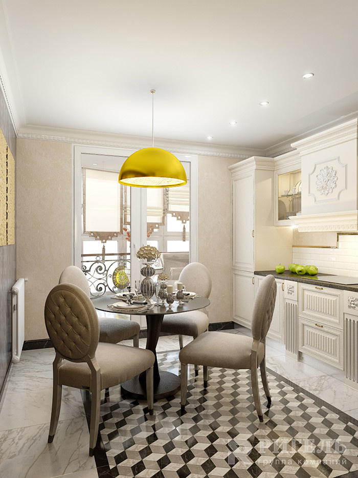 Светлая кухня