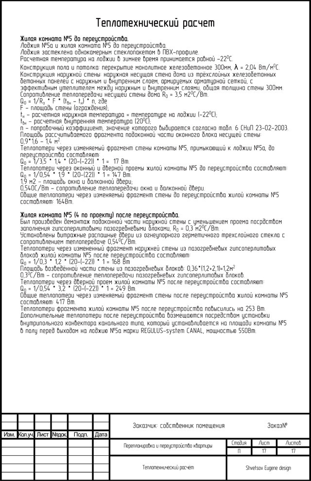 Проект перепланировки квартиры в Москве