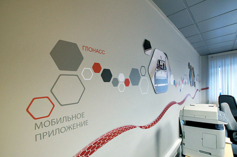 Декор стен офиса АВТОКОННЕКС