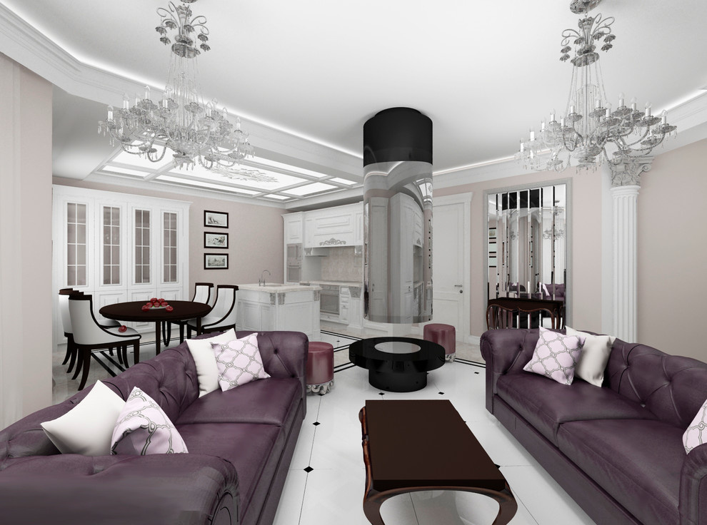 Кухня-стодовая-гостиная