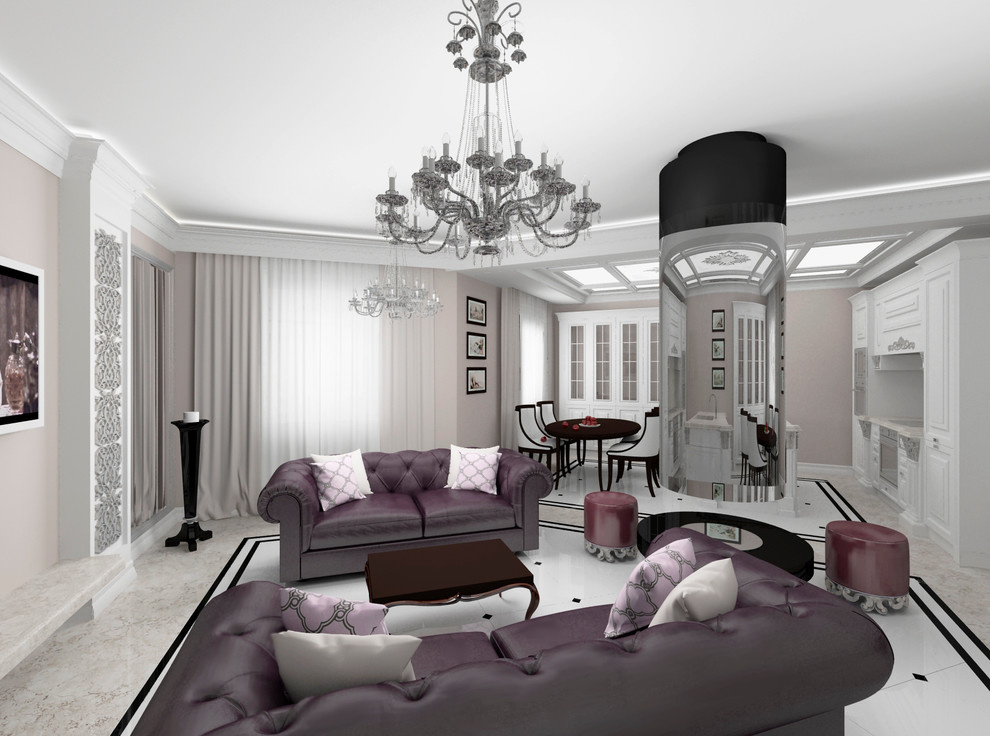 Кухня-стодовая-гостиная