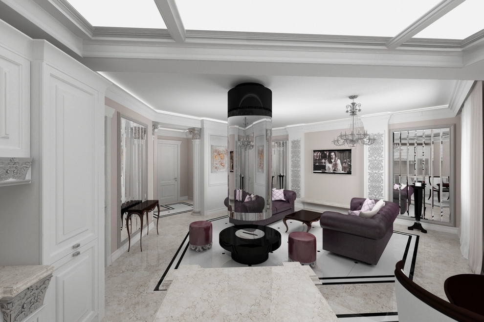 Кухня-стодовая-гостиная