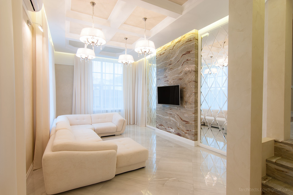 Обложка проекта: Гостиная и прихожая в загородном доме