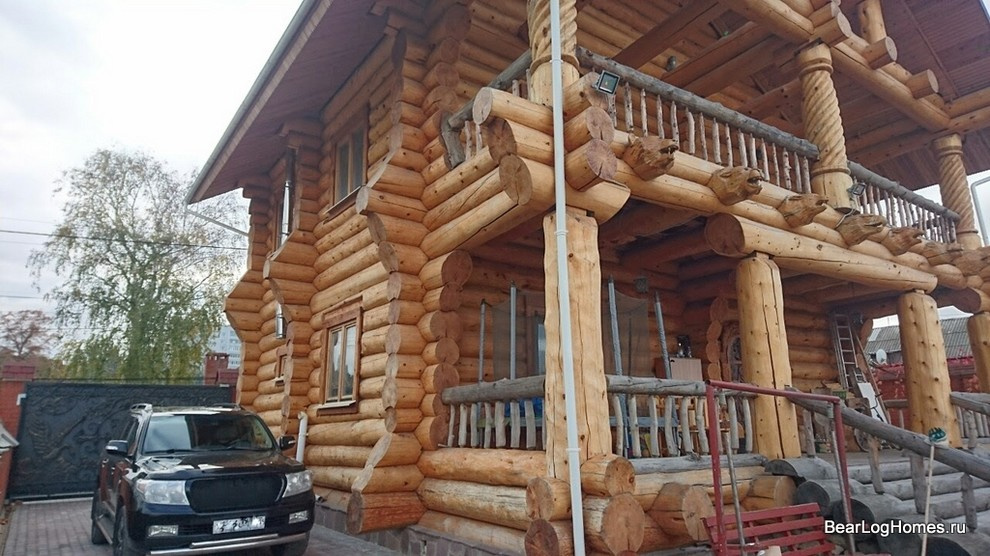 Баня из рубленного бревна кедра "Сарат"