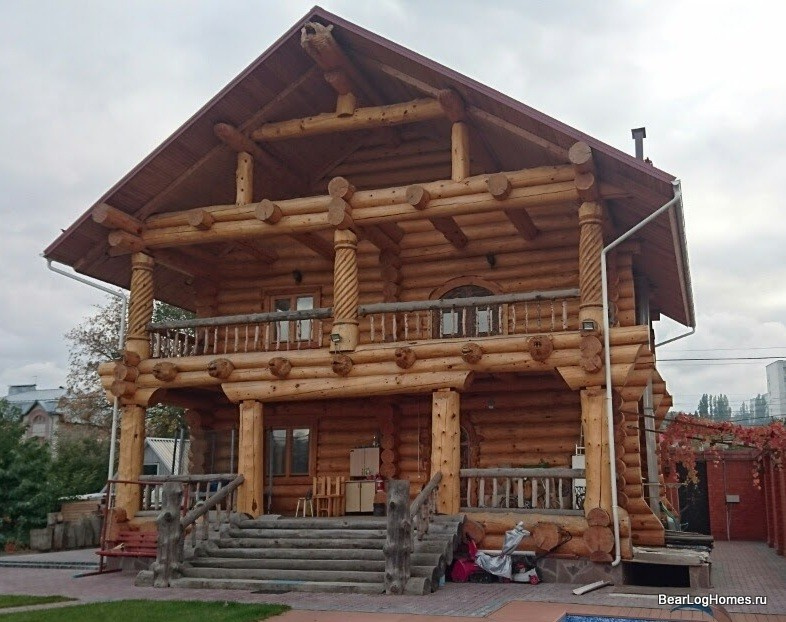 Обложка проекта: Баня из рубленного бревна кедра "Сарат"
