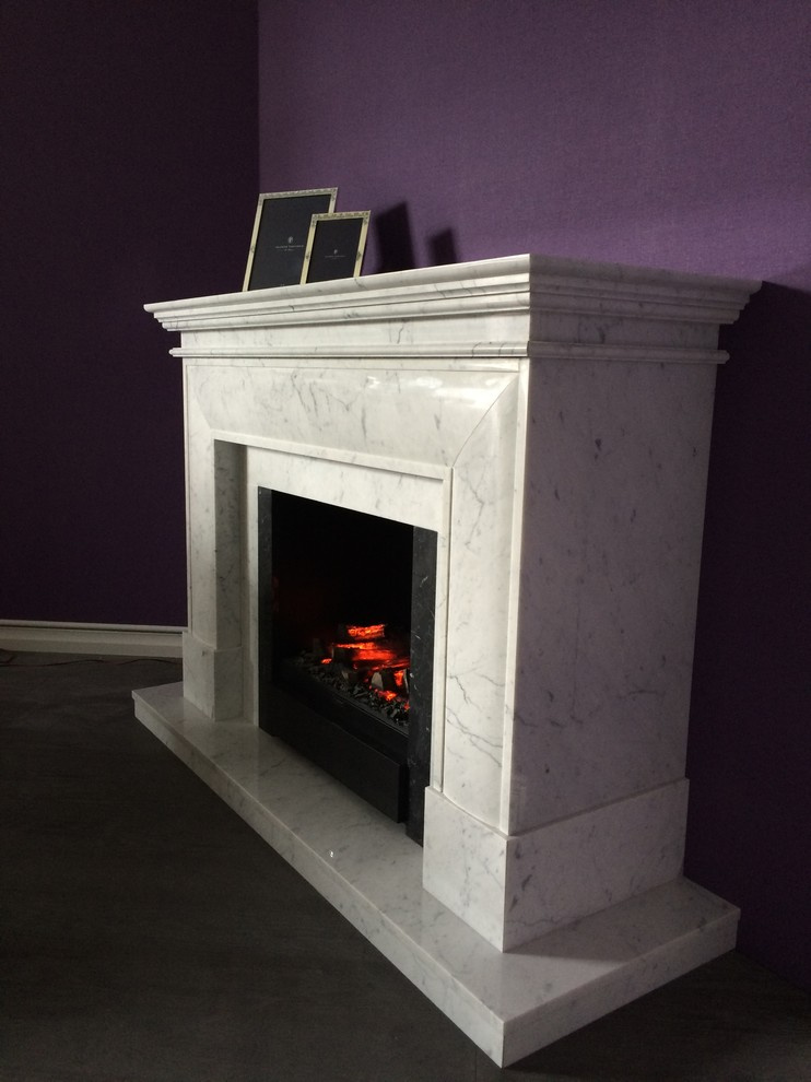Камин мрамор Bianco Cararra