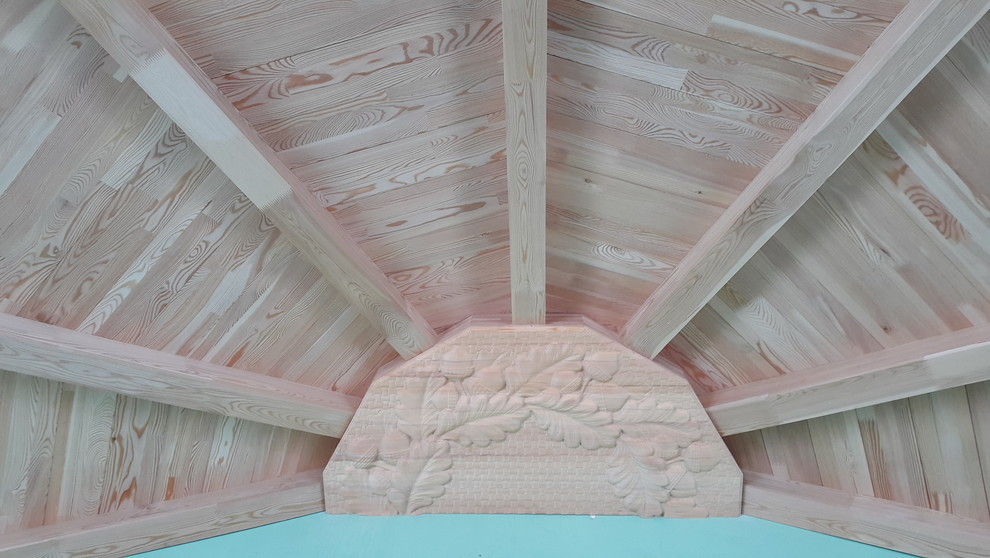 Деревянный потолок из лиственницы