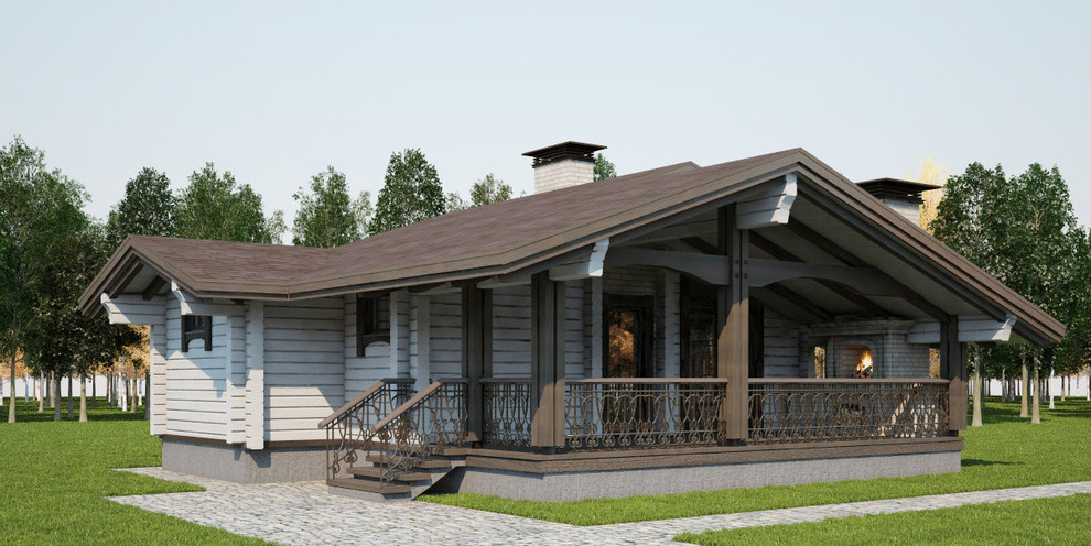 Баня 58 кв.м. с террасой и BBQ