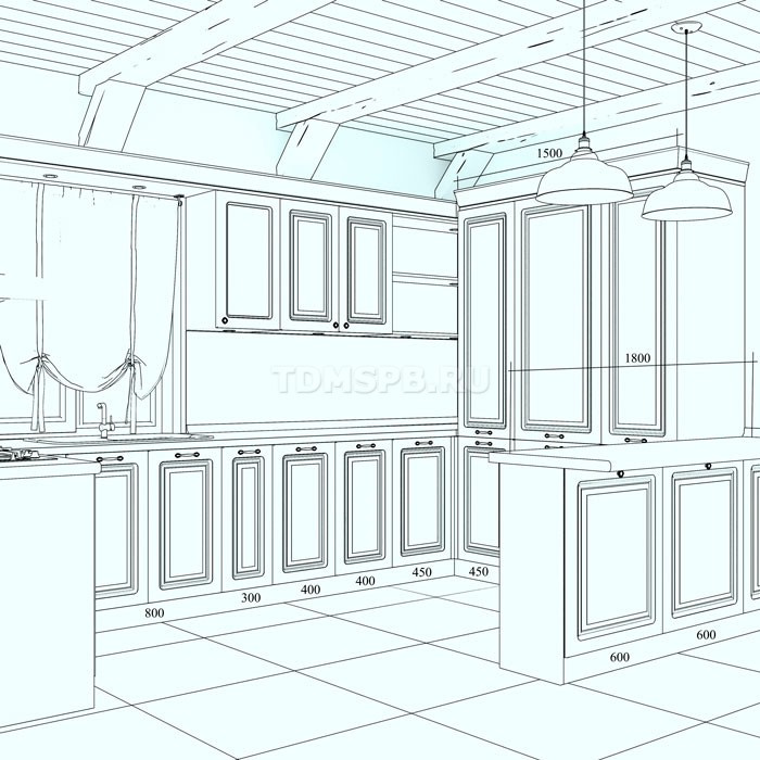 TDM I кухня Аквитания I kitchen Aquitaine