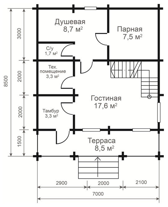 баня №1 8.5х7