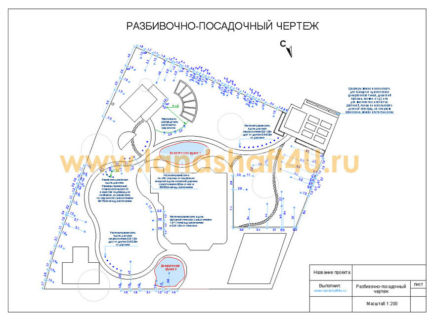 Ландшафтный проект загородного участка в Грибаново