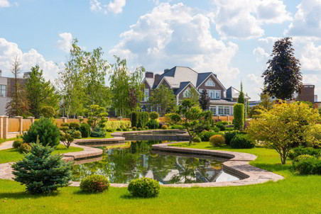 Озеленение поселка на Новой Риге