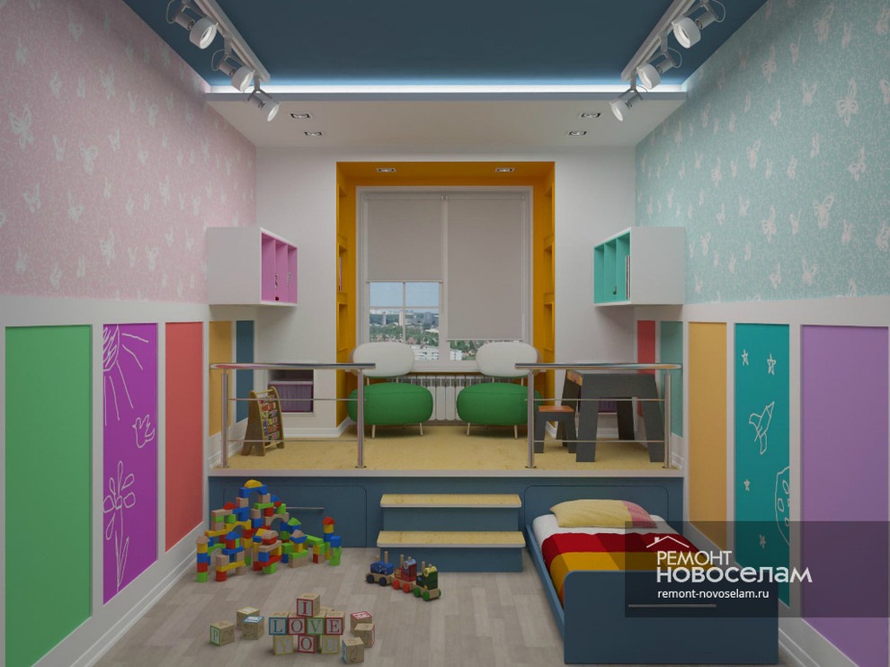 Дизайн проект детской комнаты / Вариант 2