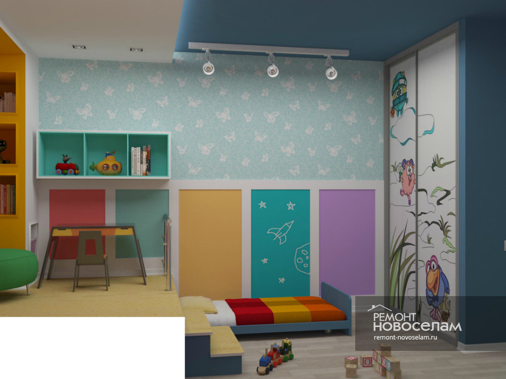 Дизайн проект детской комнаты / Вариант 2