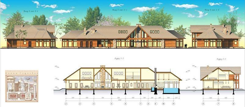 Частный  спа-комлекс из клееного бруса