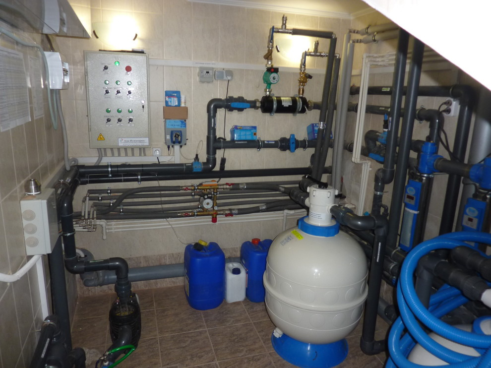 Обложка проекта: Оборудование очистки воды бассейна, технические помещения