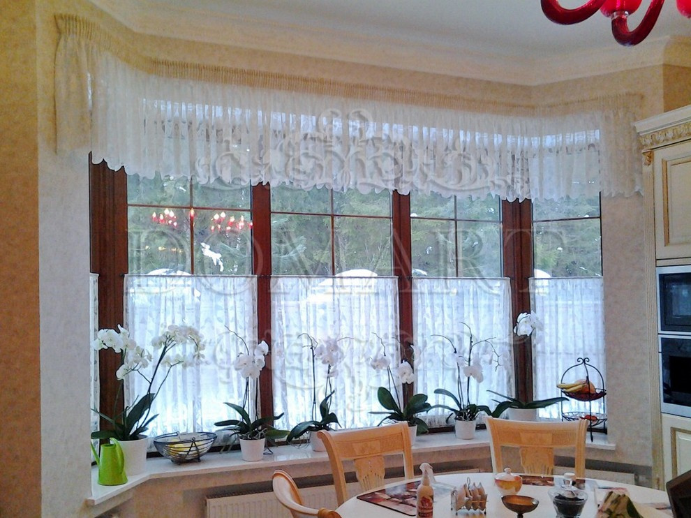 Шторы с мягким ламбрекеном и шторками-кафе - Дмитровское шоссе