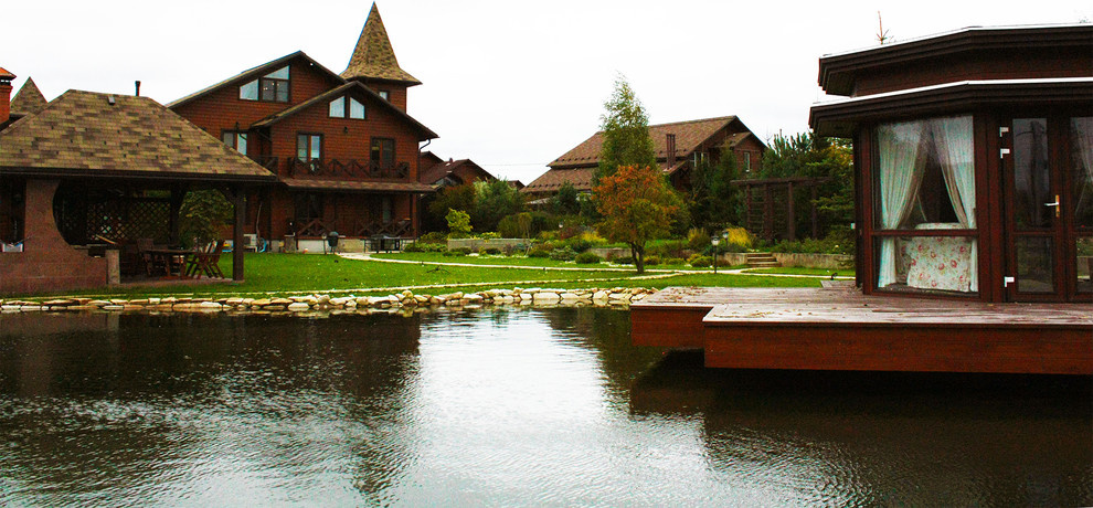 Искусственный водоем в ландшафтном дизайне дачи.