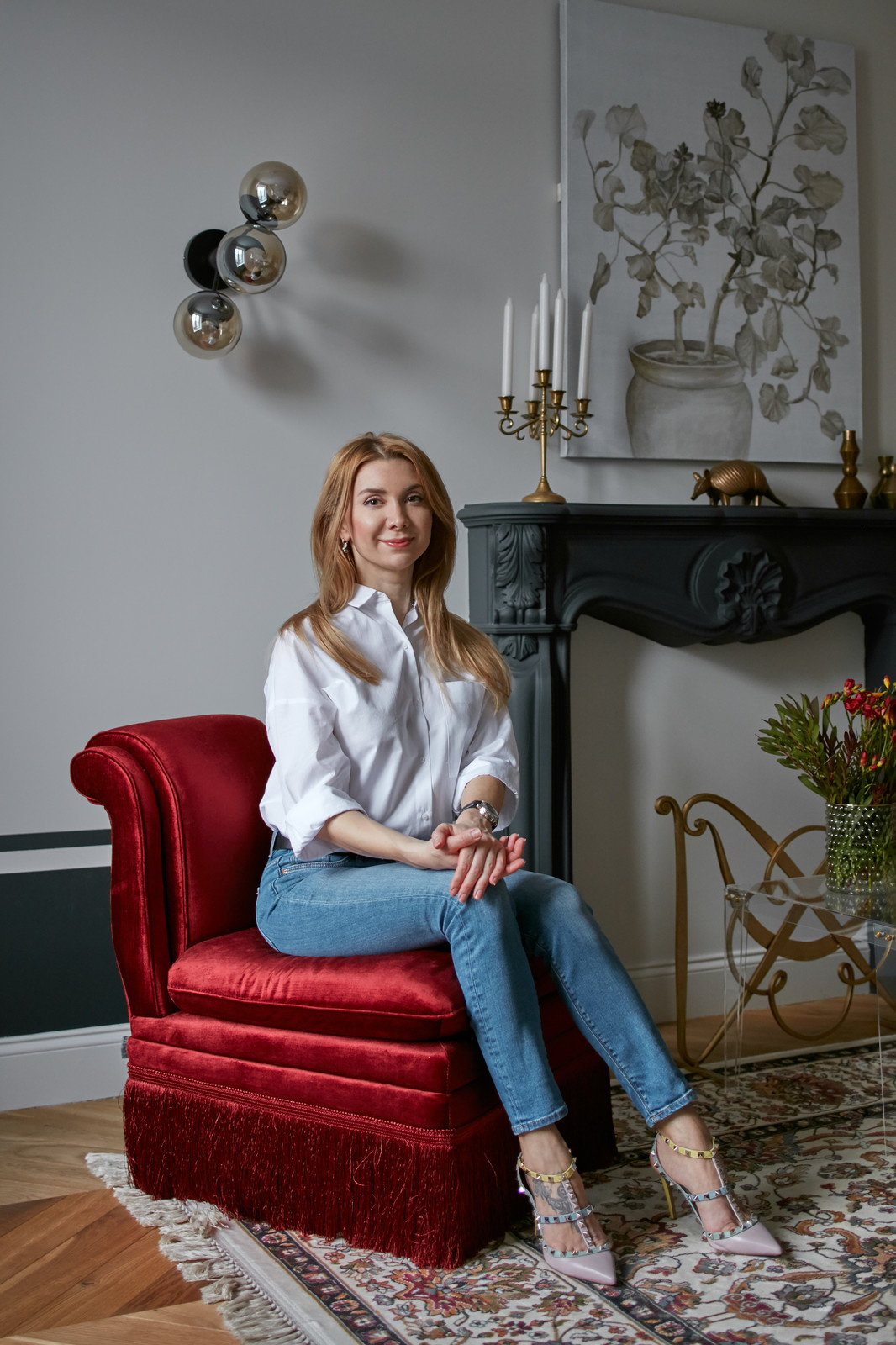 В гостях: Икат, картины и контрасты в квартире декоратора