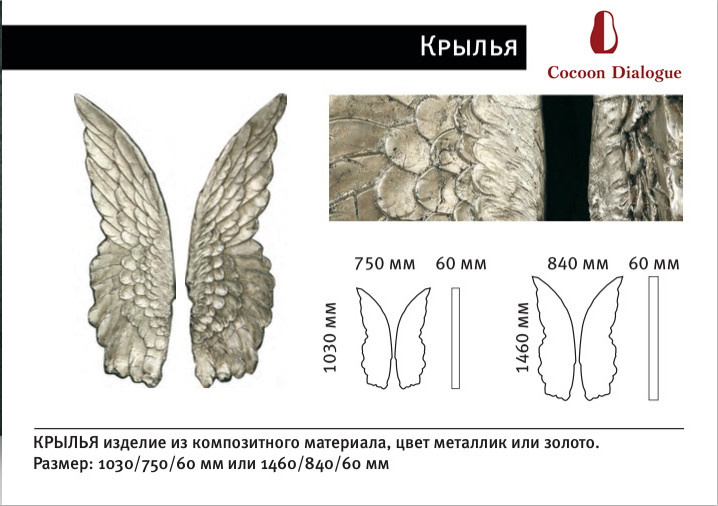 Крылья Размеры