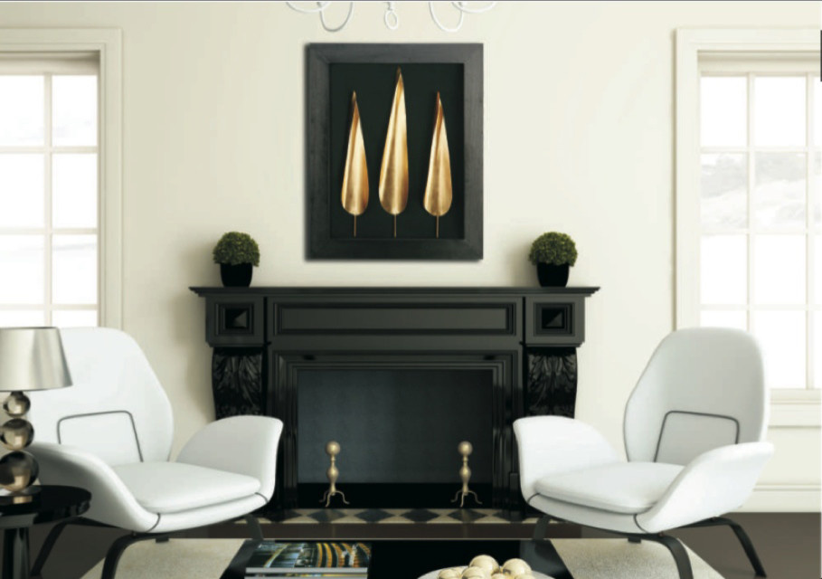 Настенные панно Три золотых листа