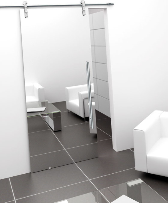 Стеклянные раздвижные двери