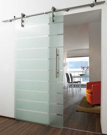 Стеклянные раздвижные двери
