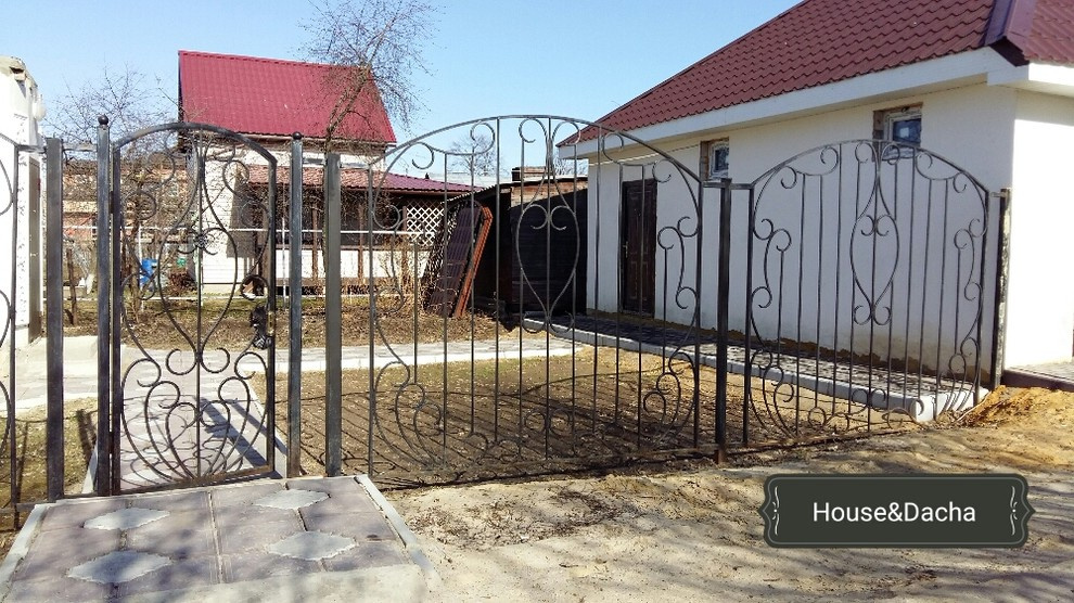 Установка заборов, стротельство домов, художественная ковка