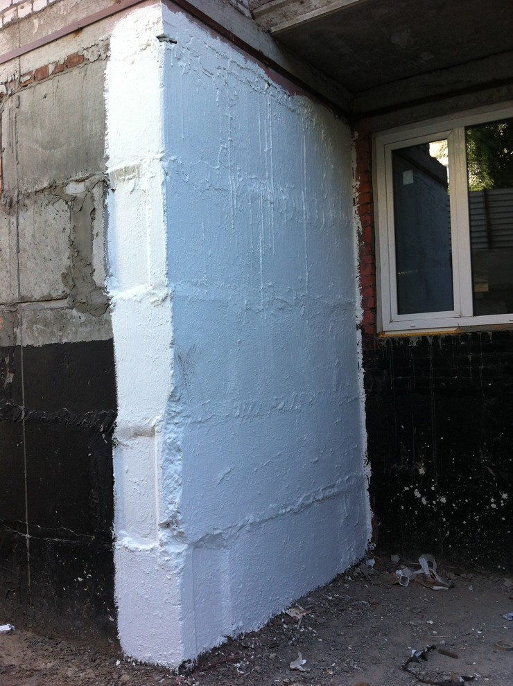 теплоизоляция цоколя жилого дома (новостройка)