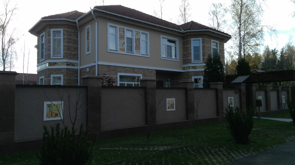 Оформление фасада загородного дома поселок "Родники"