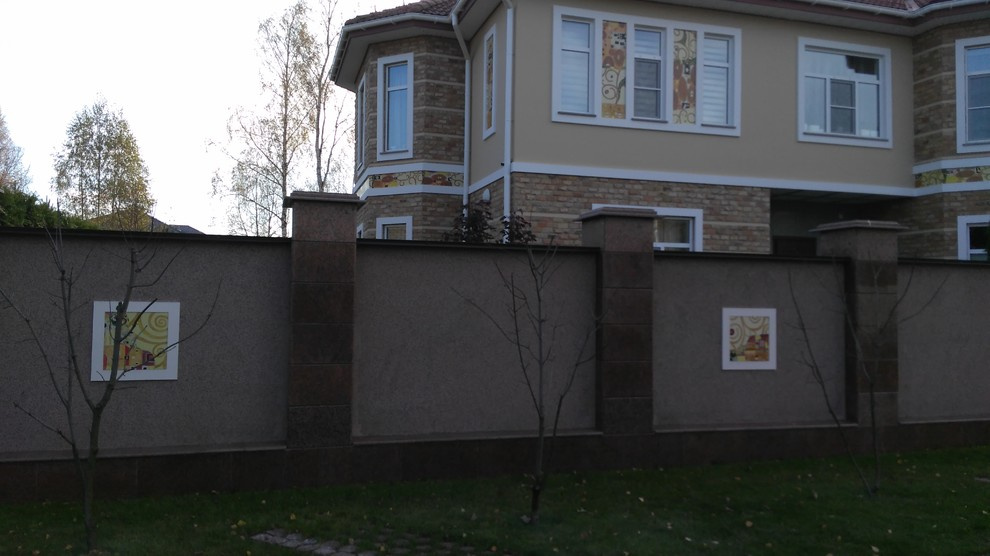Оформление фасада загородного дома поселок "Родники"