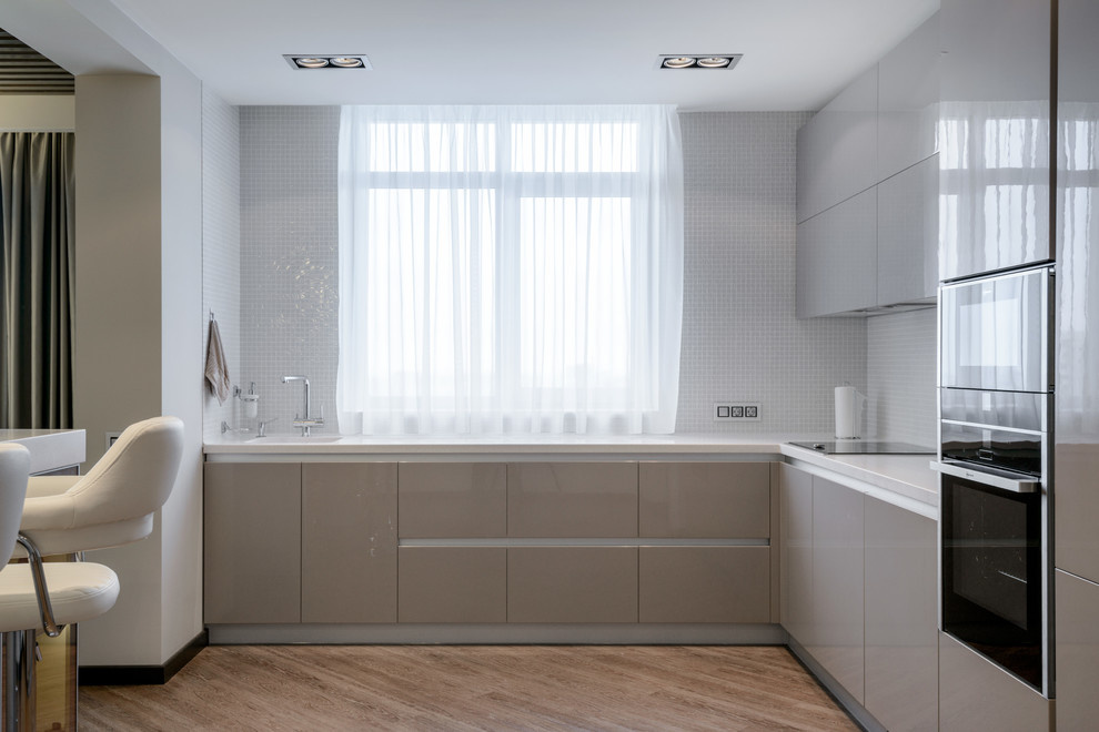 Трехкомнатная квартира-студия в современном стиле