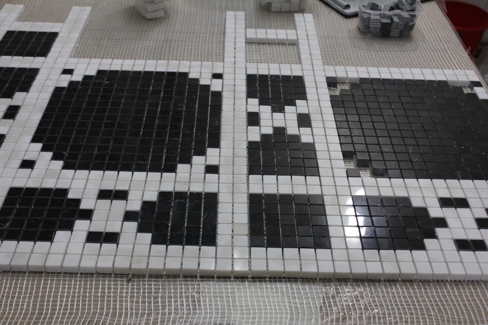 Крупный формат + мозаика.