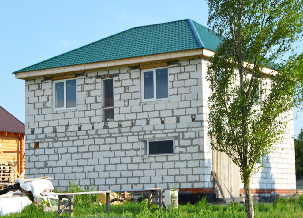 Обложка проекта: Дома из блоков