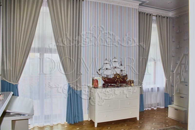 Текстильное оформление интерьера ЖК Монолит