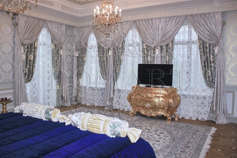 Текстильное оформление интерьера ЖК Монолит