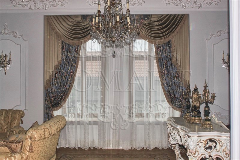 Текстильное оформление интерьера ЖК Монолит